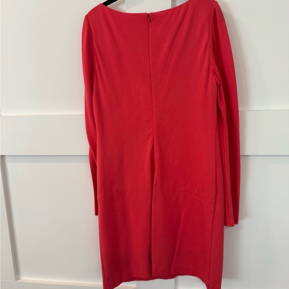 Trina Turk Vibrant Coral Long Sleeve Dress - Picture 3 of 3